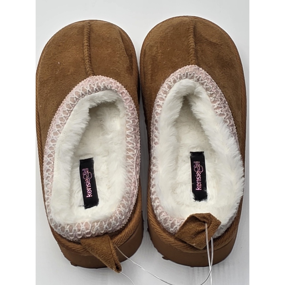 Kensie Girl's Slippers - Cozy House Slippers for Kids with Fuzzy Faux Sz M(13/1) - Picture 4 of 5